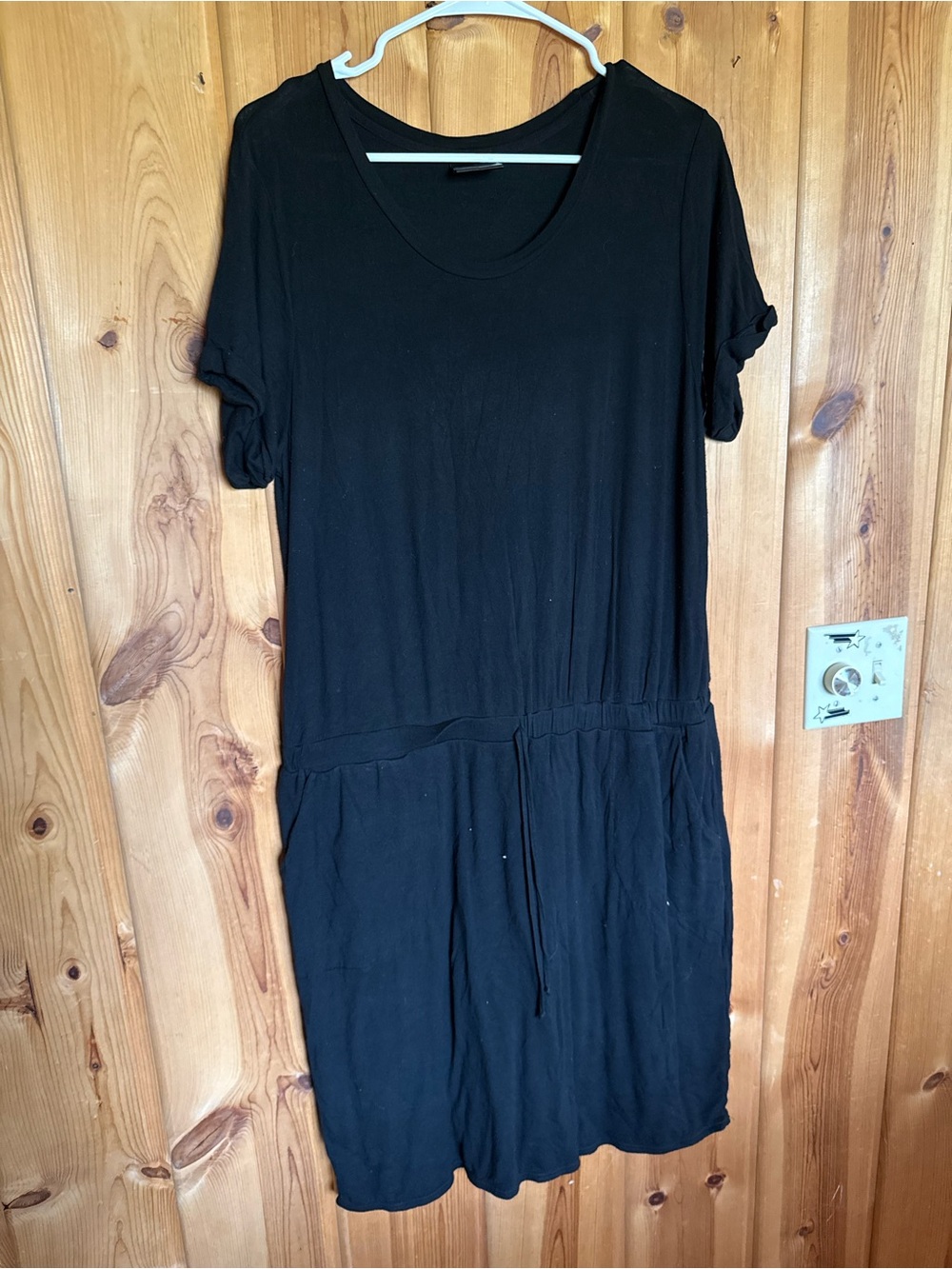 32 Degrees Black Midi T-Shirt Dress